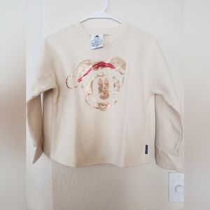 Disney Kids Cream and Gold Mickey Mouse Spirit Jersey